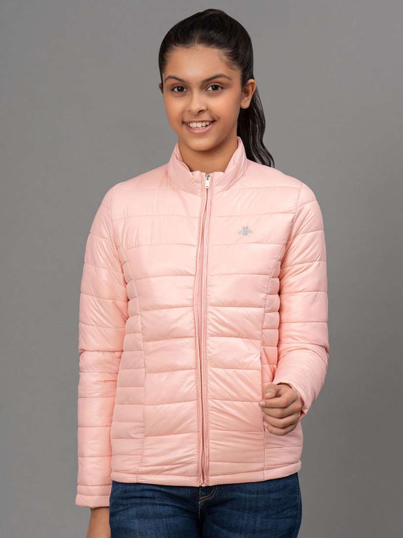 Buy Mode by Red Tape Girls Peach Coloured Padded Jacket Jackets for Girls 16118862 Myntra