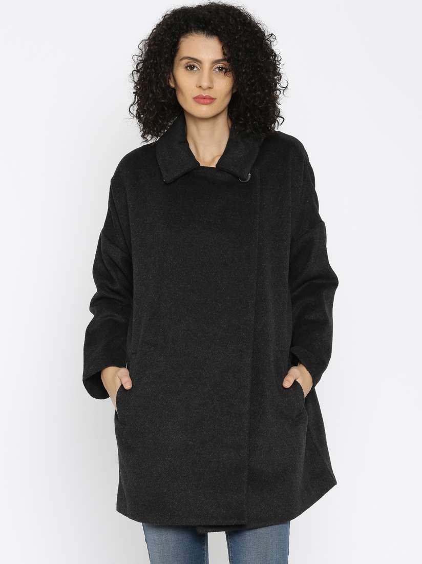 Jeans Charcoal Coat Womens Buy ALCOTT Charcoal Grey Coat Coats For