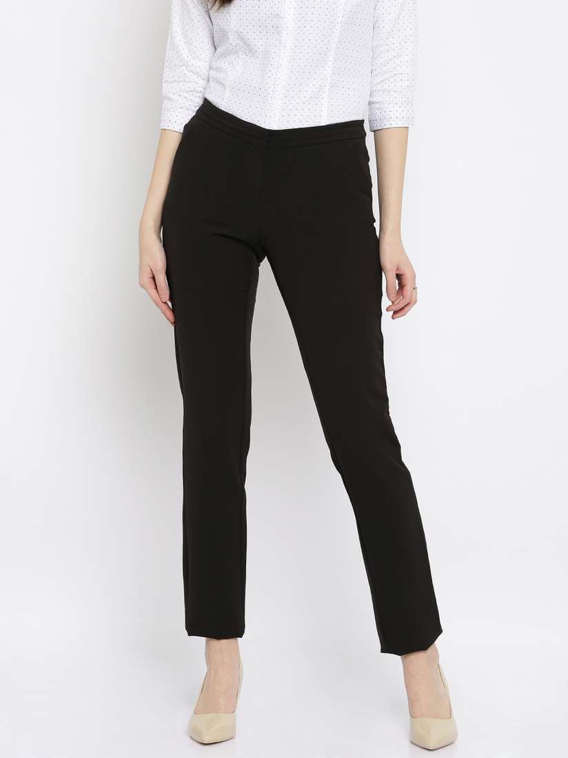Allen Solly Ladies Black Evening Trousers Allen Solly Trousers For
