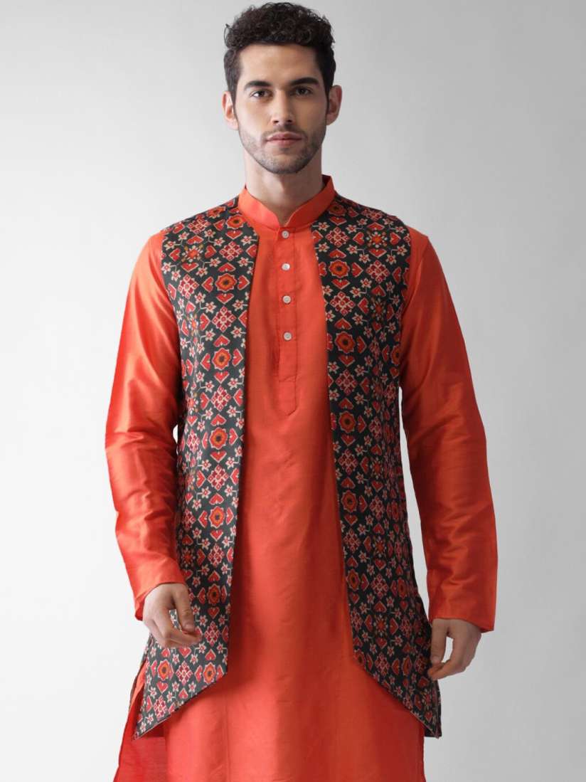 Buy KISAH Men Multicoloured Floral Ethnic Jacket Jackets for Men 16123826 Myntra