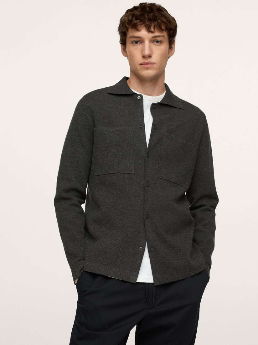 Mango mens cardigan cheap
