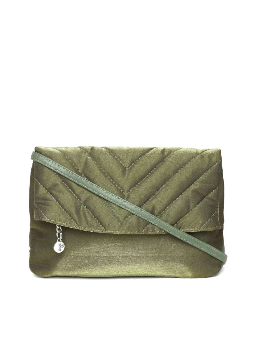 Buy Baggit Olive Green Foldable Clutch with Sling Strap Clutches for Women 1612580 Myntra