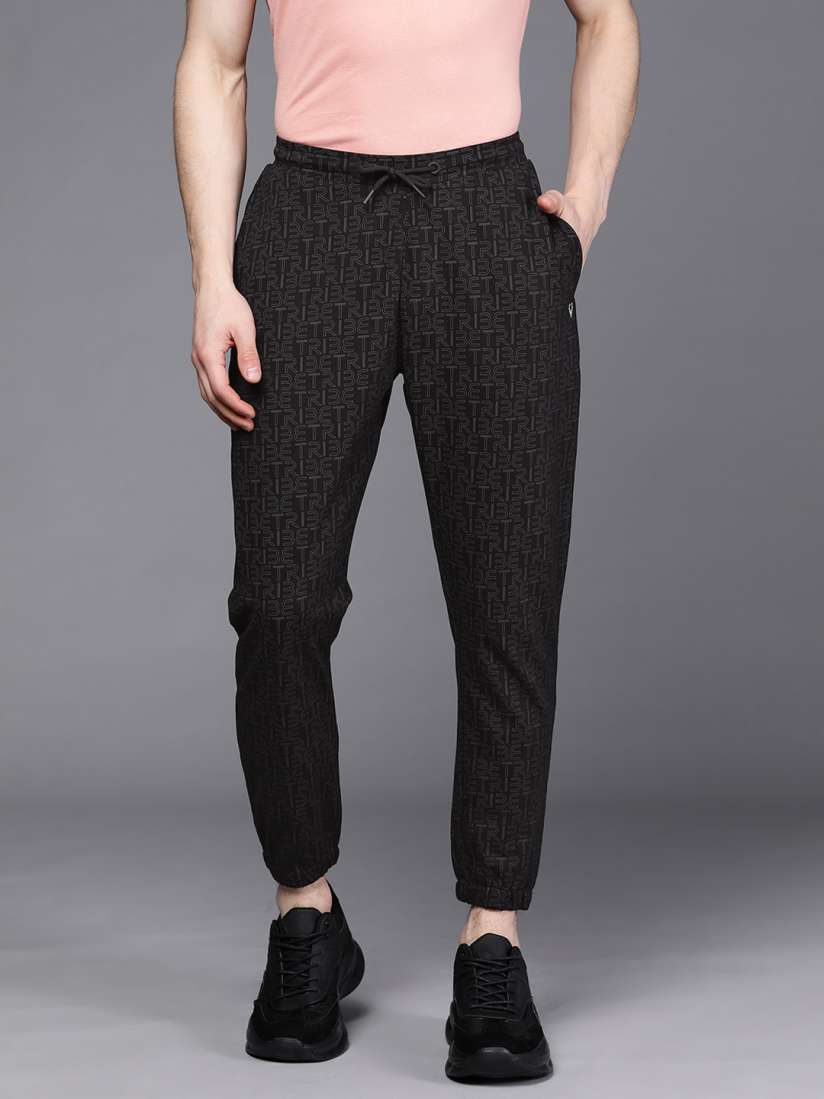 Buy Allen Solly Tribe Men Black Solid Joggers Track Pants for Men 16129114 Myntra