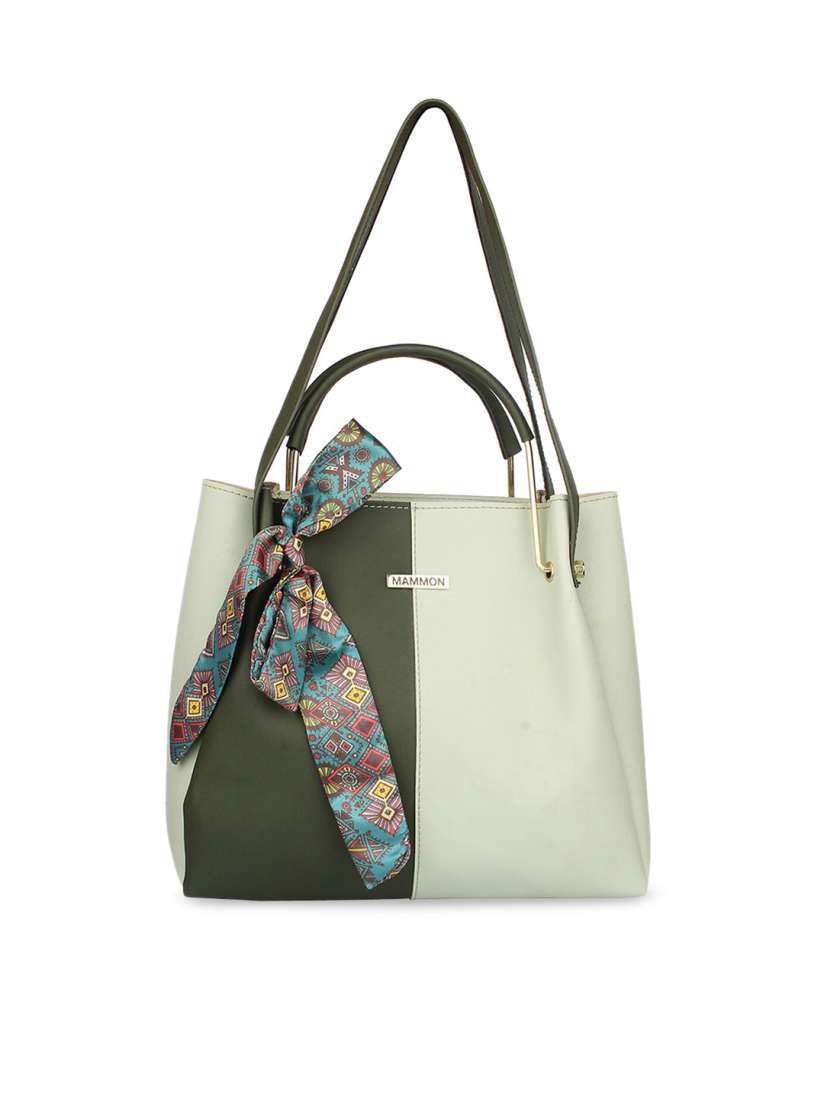 Buy MAMMON Sea Green Textured Shopper Handheld Bag Handbags for Women 16154700 Myntra