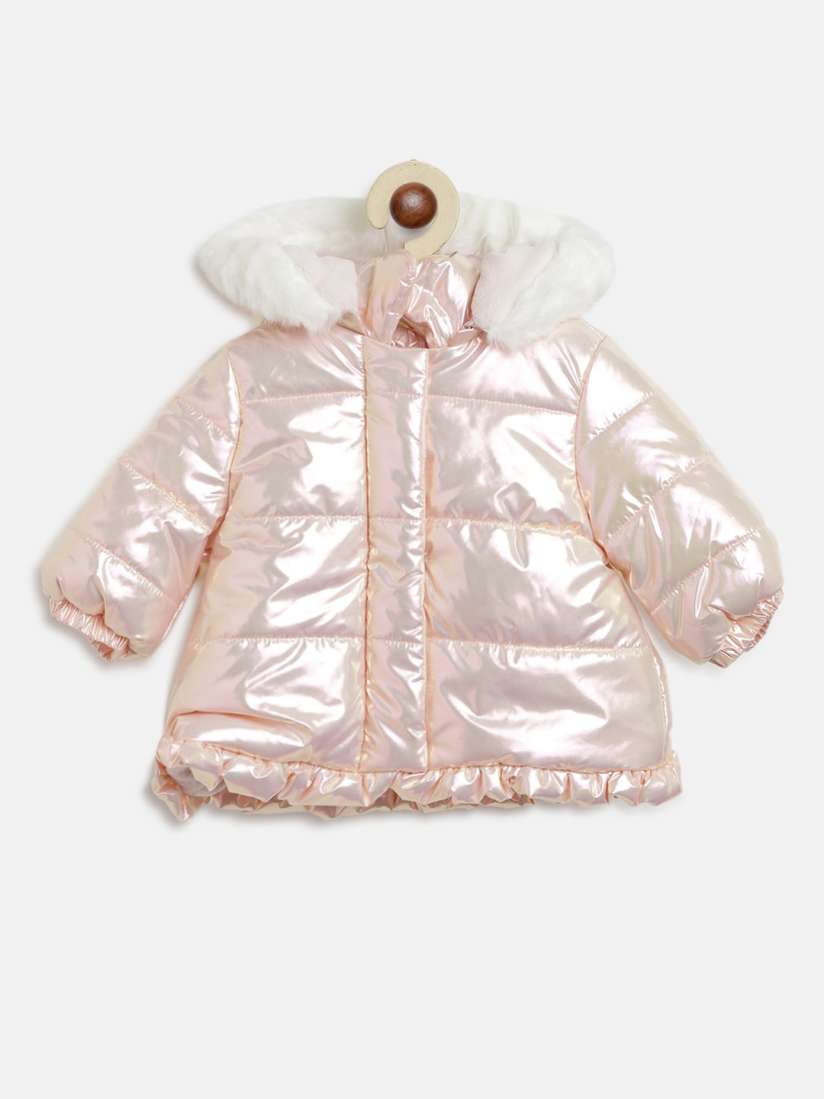 Girls rose gold coat on sale