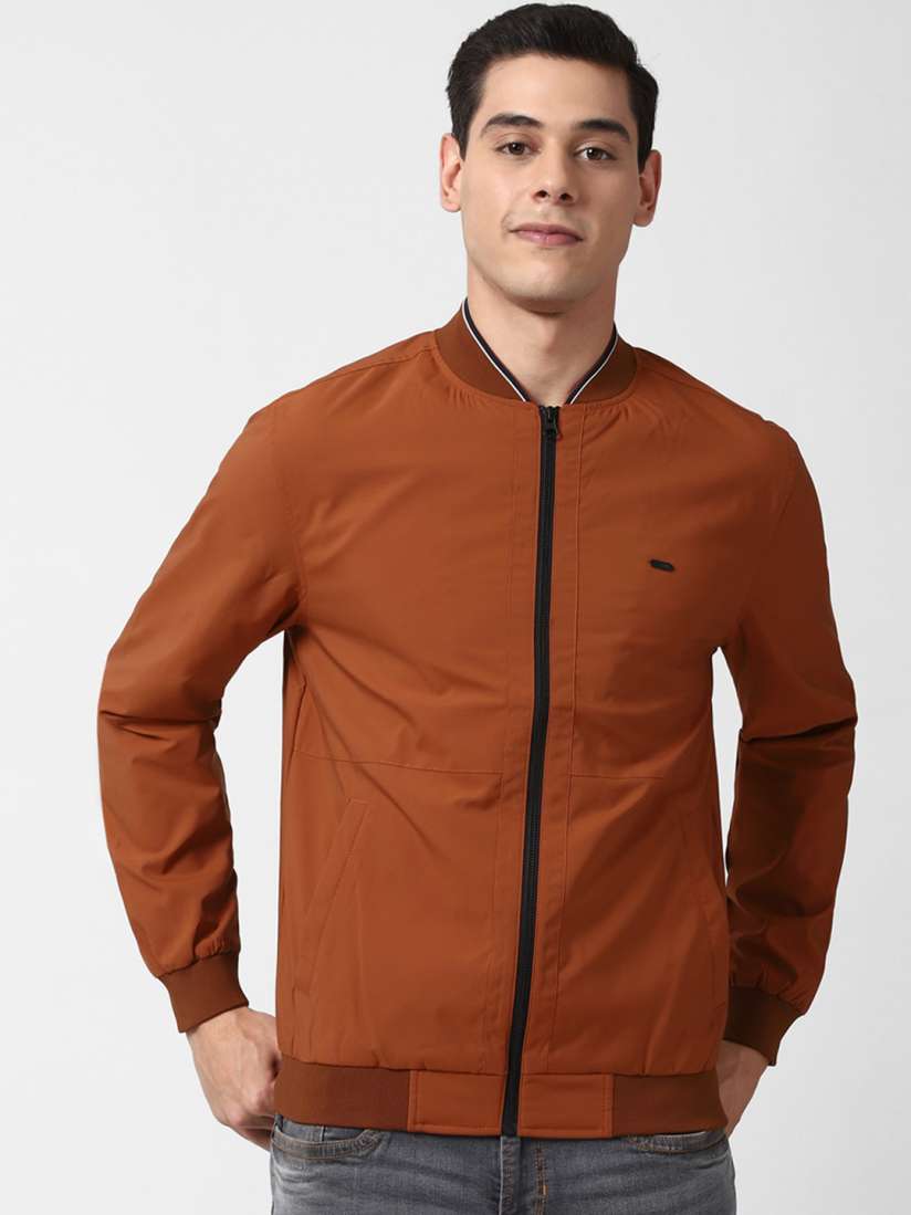Leather jacket peter england top