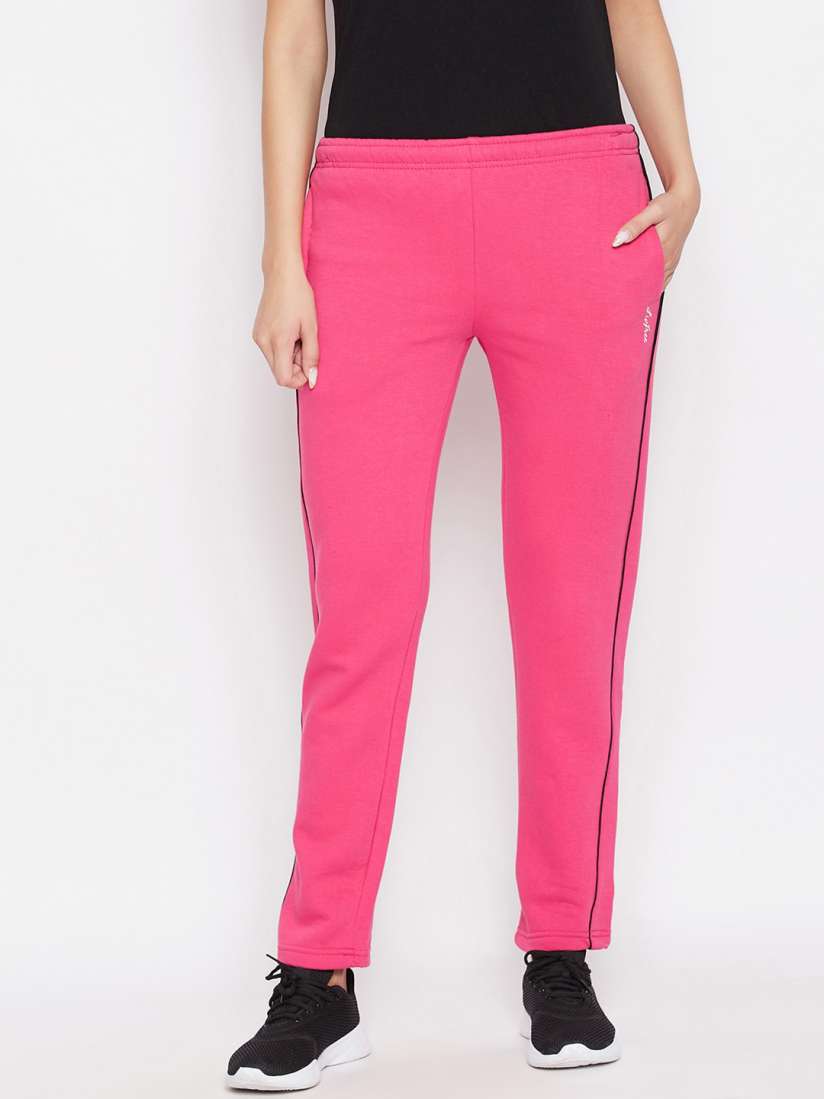 Buy NEVA Women Pink Solid Cotton Track Pants Track Pants for Women 16167348 Myntra