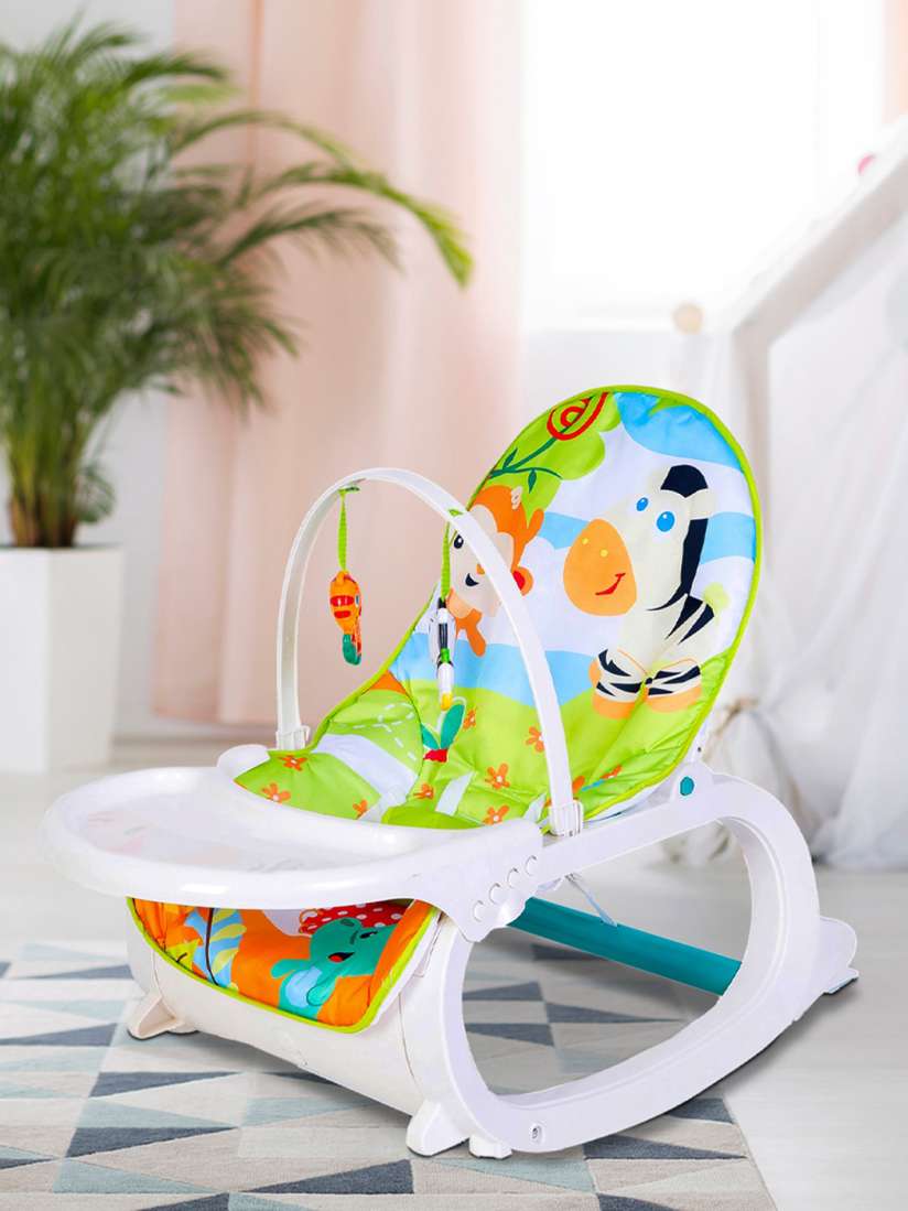 Buy Baby Moo Infants Green White Baby Moo 2 In 1 Rocker Cum Feeding Chair 20 Kg Rockers for Unisex Kids 16173506 Myntra