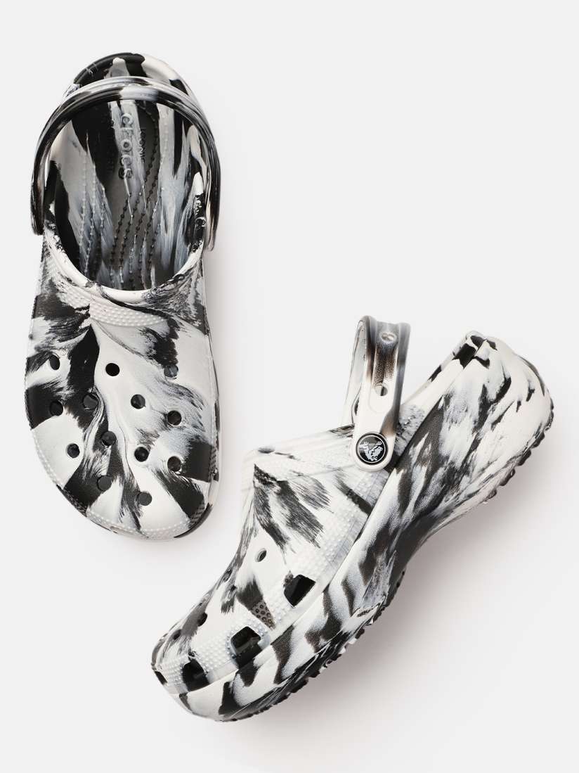 Buy Crocs Women Black White Colourblocked Croslite Clogs Flip Flops for Women 16174970 Myntra