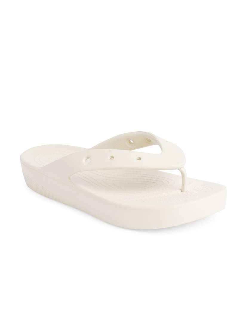 Buy Crocs Women Off White Textured Thong Flip Flops Flip Flops for Women 16175094 Myntra