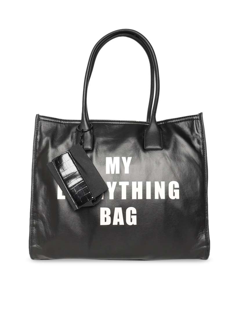 Buy ALDO Black Printed PU Oversized Shopper Handheld Bag with Quilted Handbags for Women 16176640 Myntra