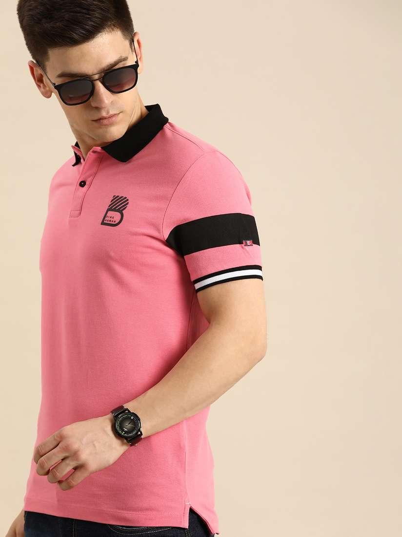 Being Human Pink Collared Shirts Buy Being Human Men Pink