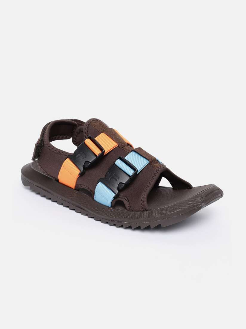 Buy FILA Men Brown Blue PU Comfort Sandals Sandals for Men 16184120 Myntra
