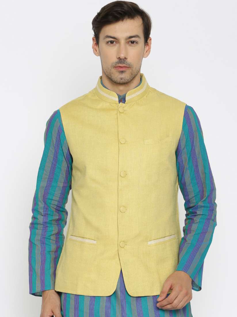 Raymond linen nehru jacket store