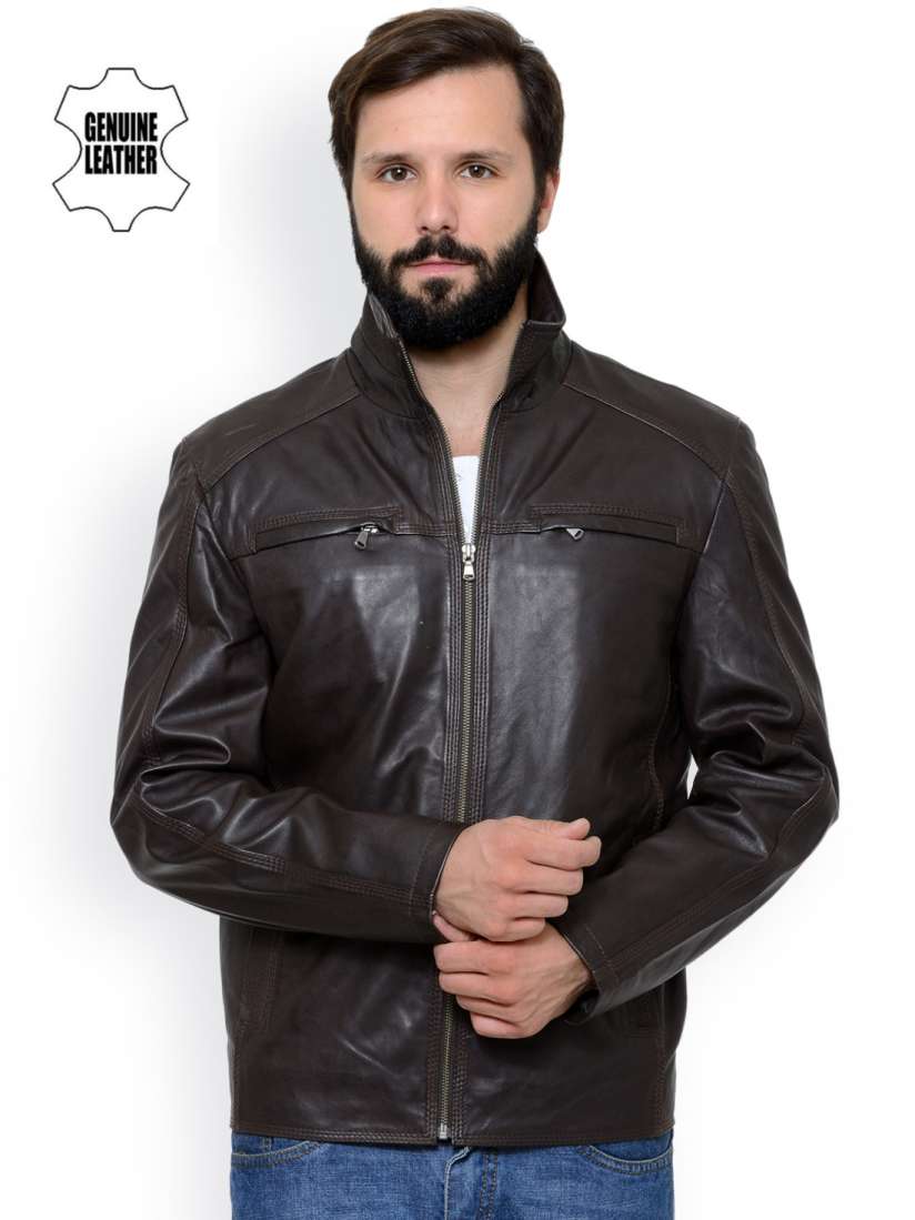 Teakwood leather jackets myntra online