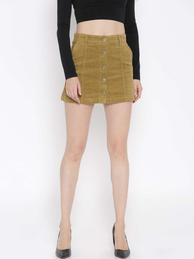 Khaki skirt forever 21 discount
