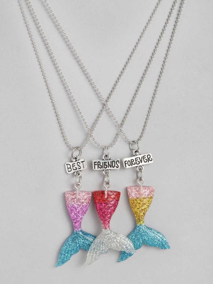 Mermaid best friend necklaces discount