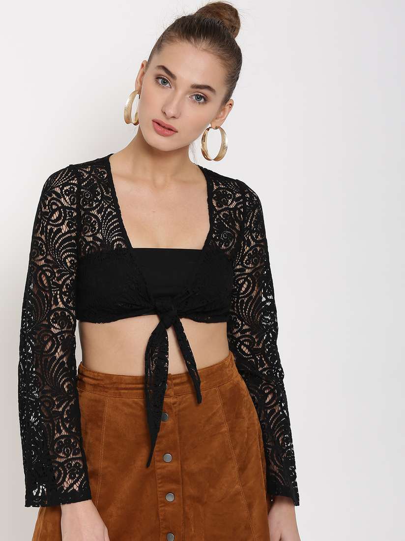 forever 21 lace crop top
