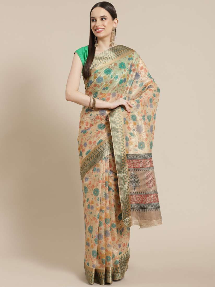 Myntra tussar silk saree store