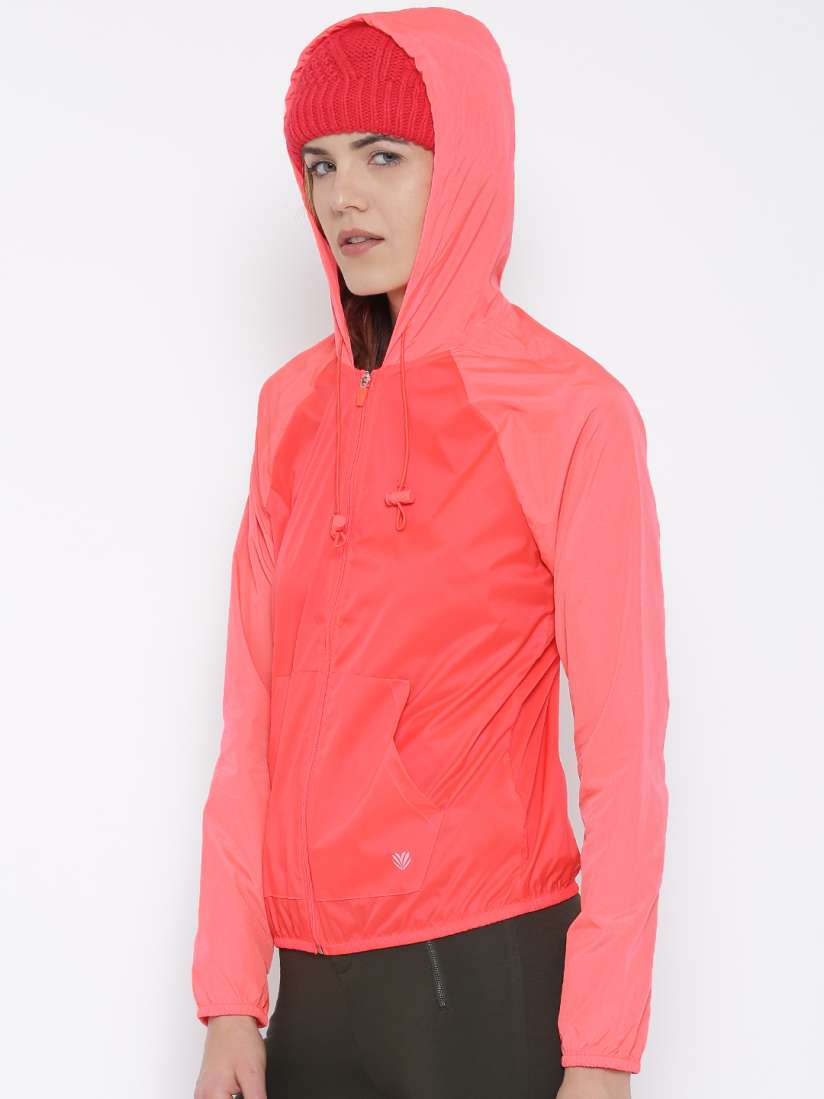 Buy FOREVER 21 Neon Orange Hooded Jacket Jackets for Women 1622387 Myntra