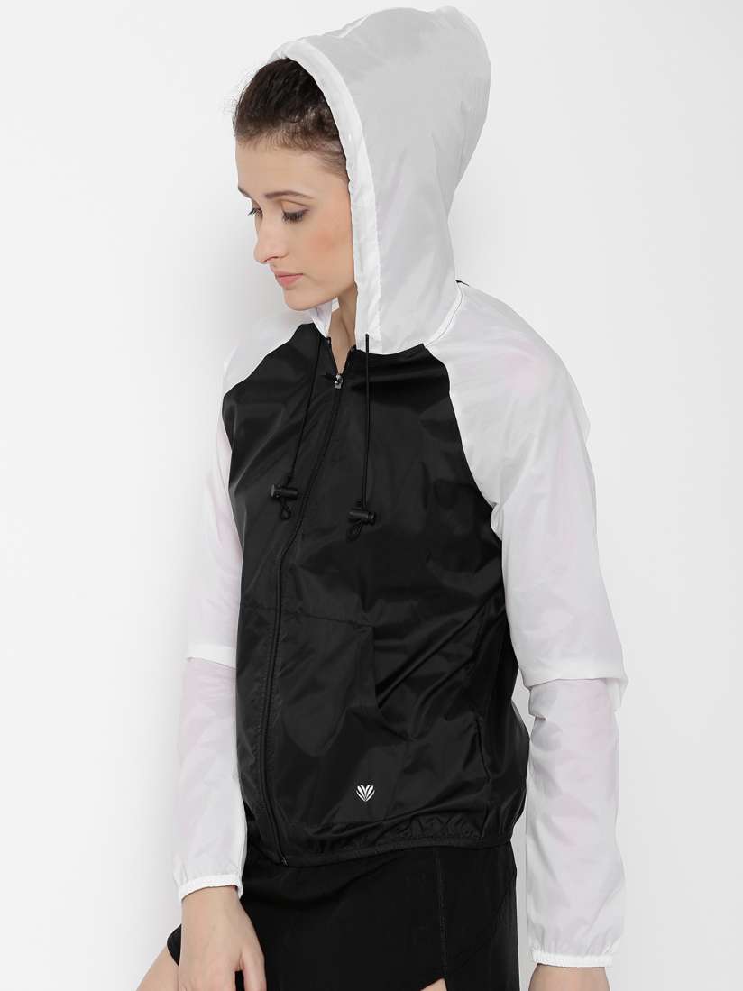 Forever 21 black windbreaker top