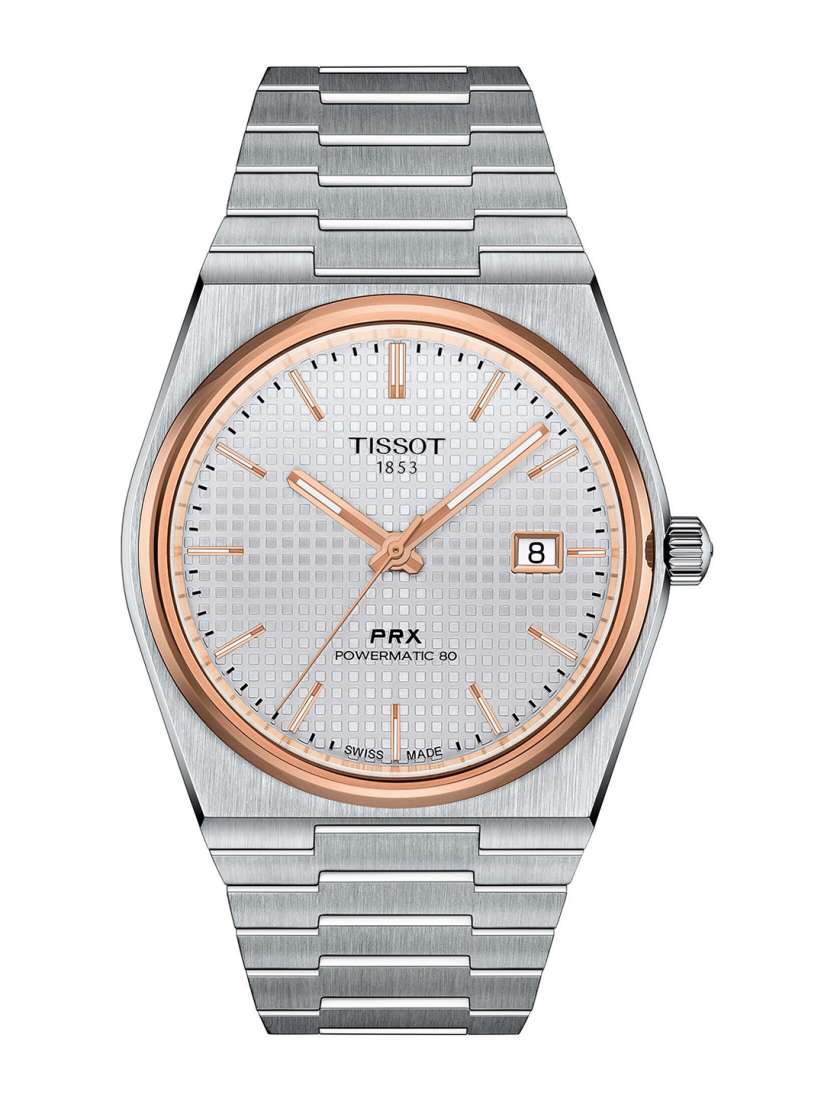 Buy TISSOT Men Silver Toned Stainless PRX Powermatic 80 Watch T1374072103100 Watches for Men 16229688 Myntra