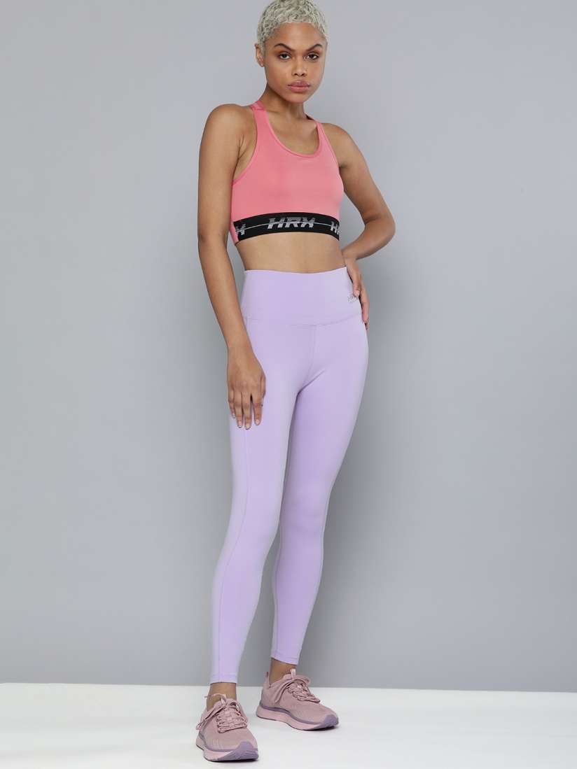 Buy HRX by Hrithik Roshan Training Women Digital Lavendor Rapid Dry AOP Tights Tights for Women 16232142 Myntra