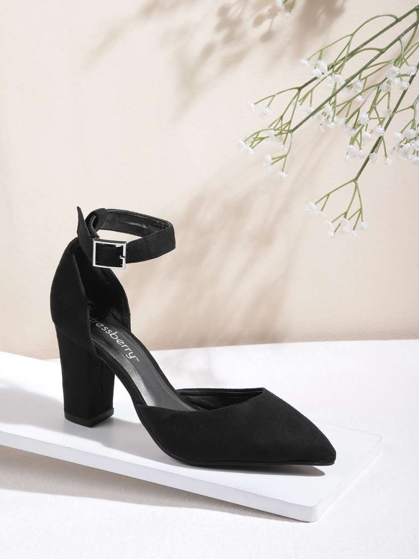 Buy DressBerry Black Solid Pumps Heels for Women 16233168 Myntra