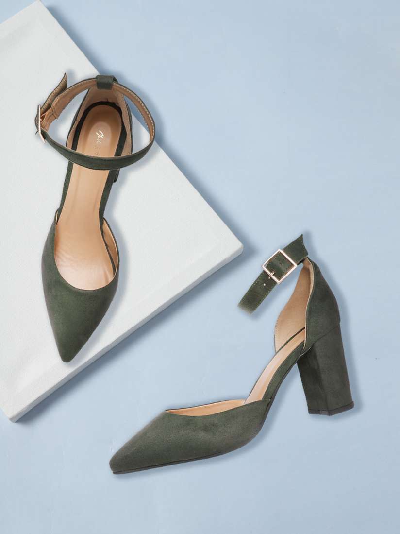 Olive colored pumps clearance