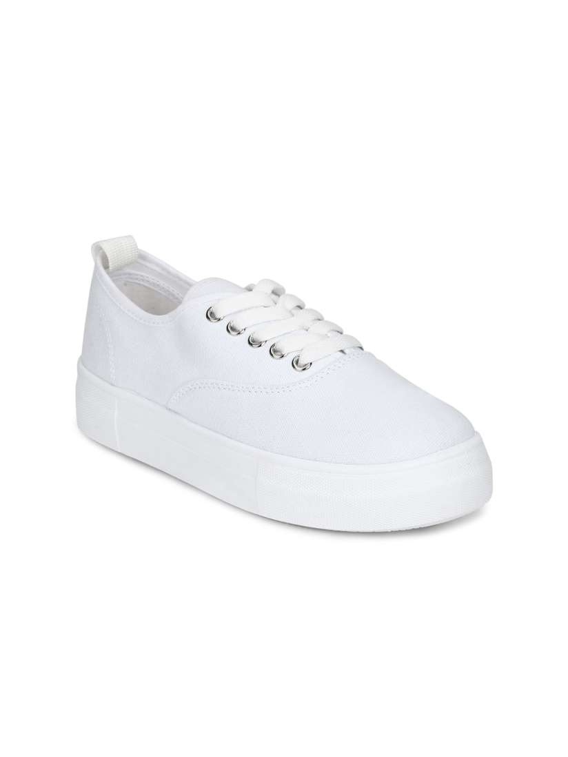 Buy Truffle Collection Women White Sneakers Casual Shoes for Women 16235476 Myntra