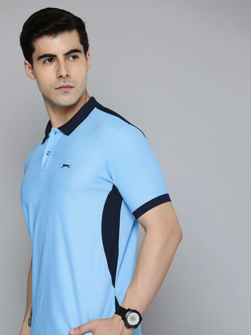 Buy Slazenger Men Blue Ultra Dry Golf Polo T shirt Tshirts for Men 16241222 Myntra
