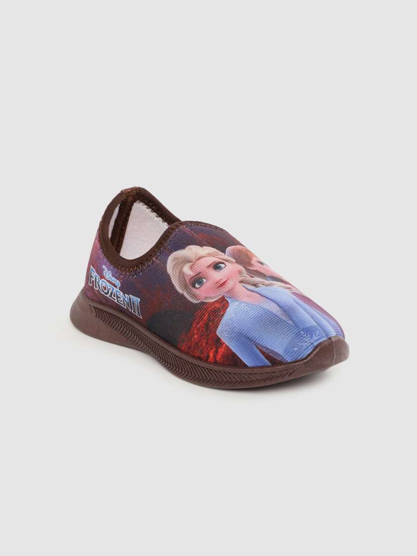 Buy toothless Girls Brown Blue Disney Frozen Elsa Anna Print Slip On Sneakers Casual Shoes for Girls 16247938 Myntra