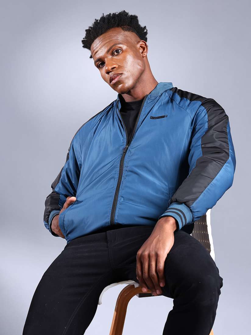 Slim fit bomber jacket mens sale