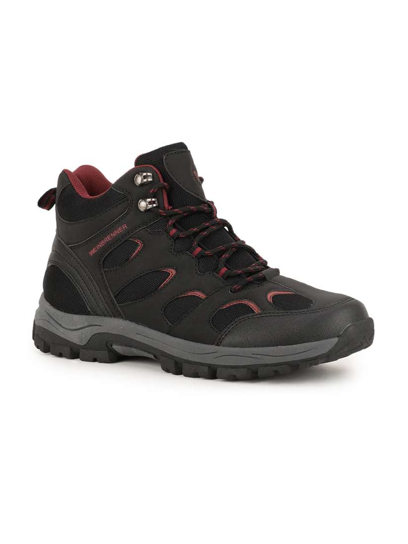 Buy Weinbrenner Men Black Woven Design Trekking Shoes Casual Shoes for Men 16251606 Myntra