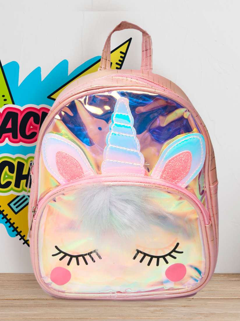 Buy POPLINS Kids Pink Blue Backpack Backpacks for Unisex Kids 16253566 Myntra