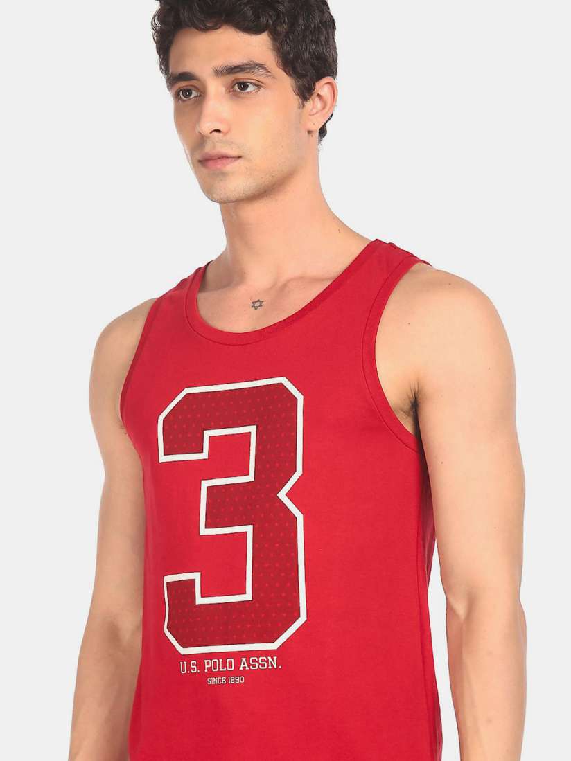 Buy U.S. Polo Assn. Men Red Printed Innerwear Vest I617 125 P1 Innerwear Vests for Men 16265116 Myntra