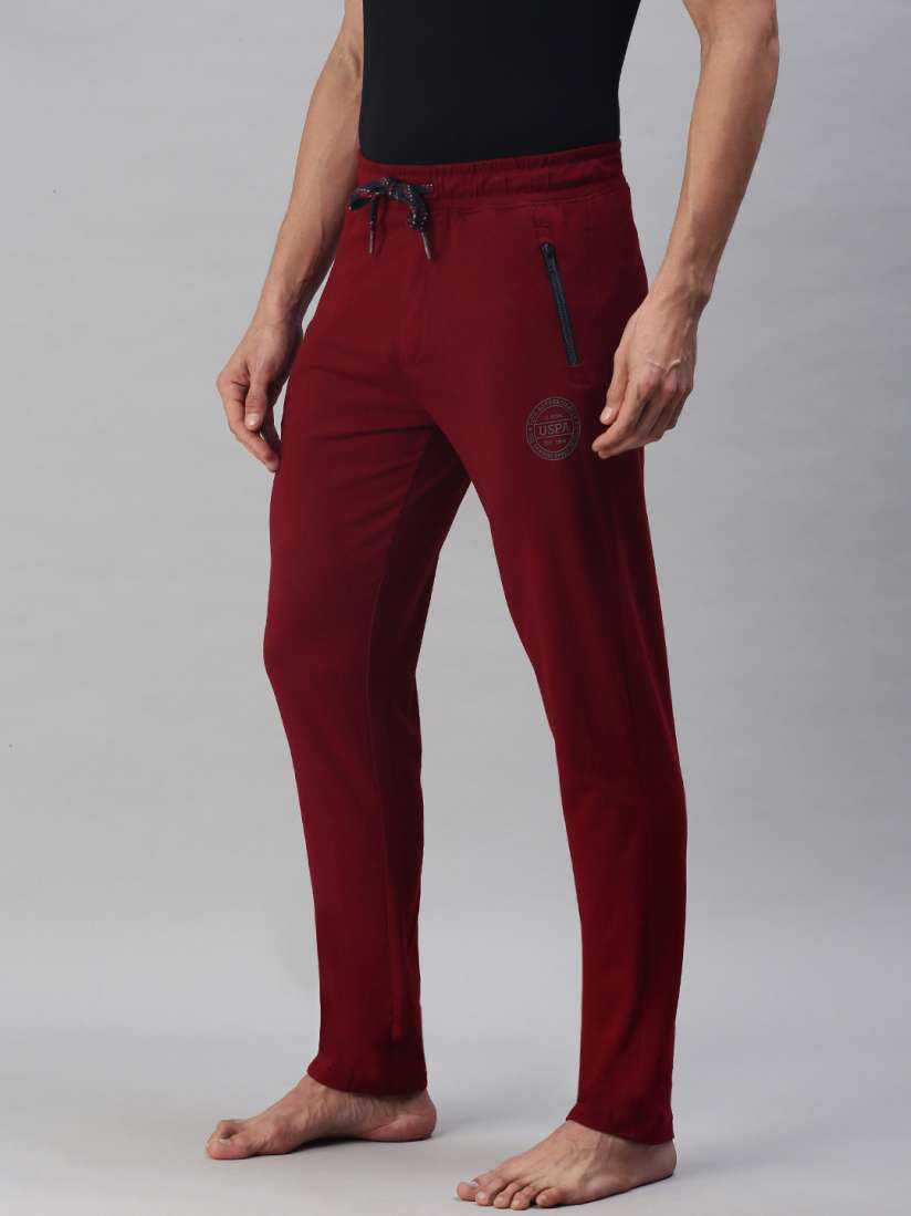 Buy U.S. Polo Assn. Men Red Solid Lounge Pants Lounge Pants for Men 16266884 Myntra