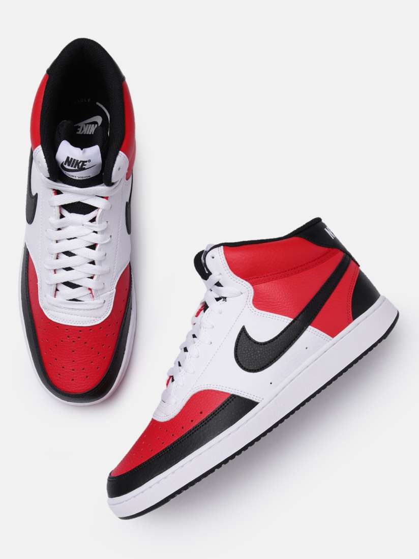 Nike high tops mens red clearance