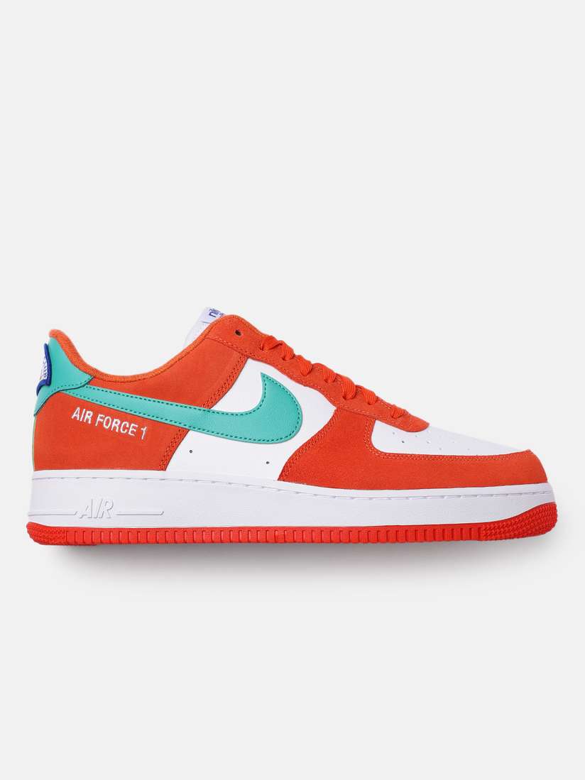 Custom Air Air Force Blue And Orange Air Force Ones With Orange