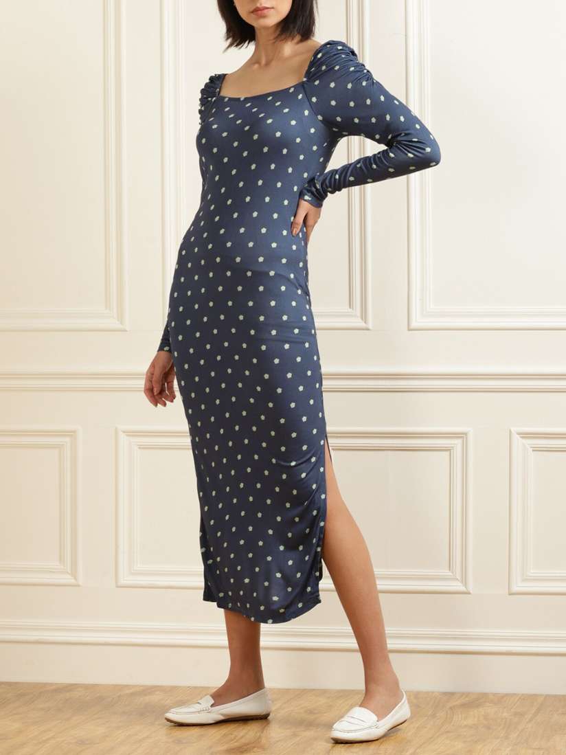 Ted baker blue bodycon dress store