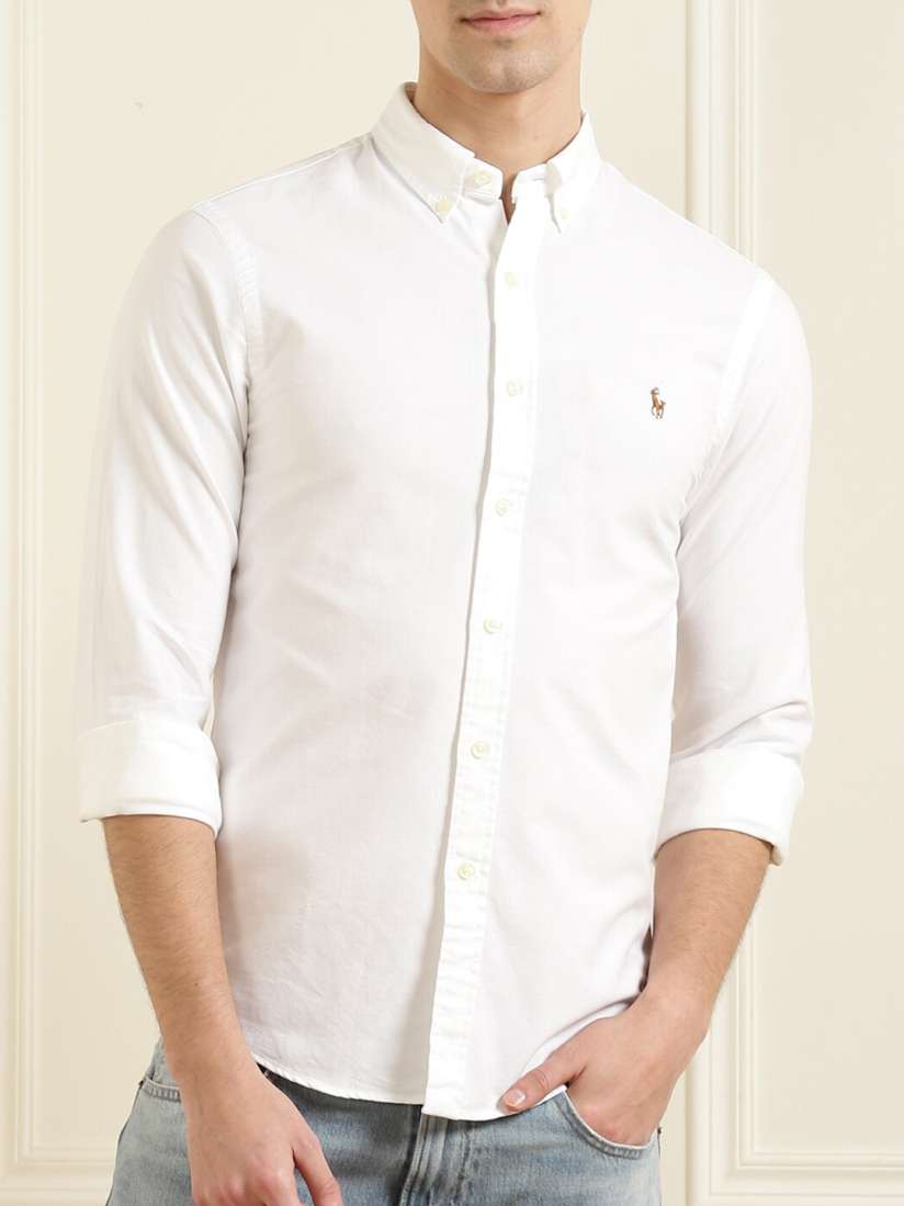 Ralph lauren white casual shirt outlet