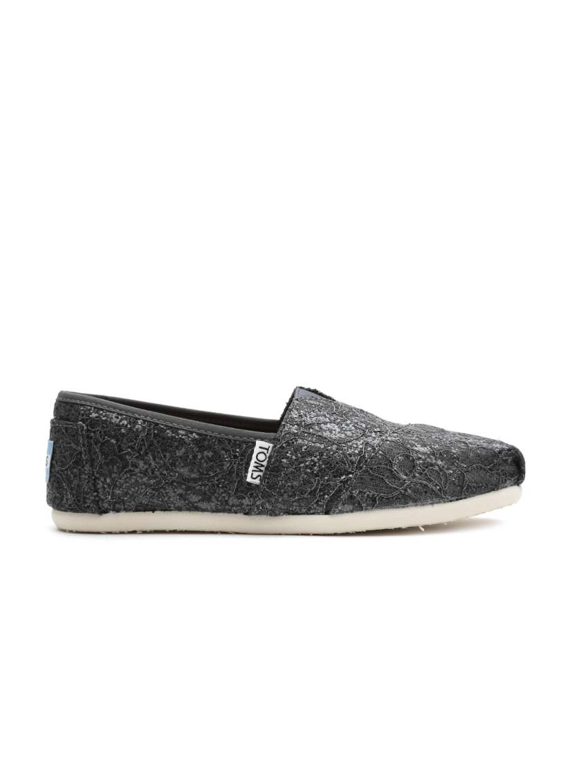 Toms grey slip ons on sale