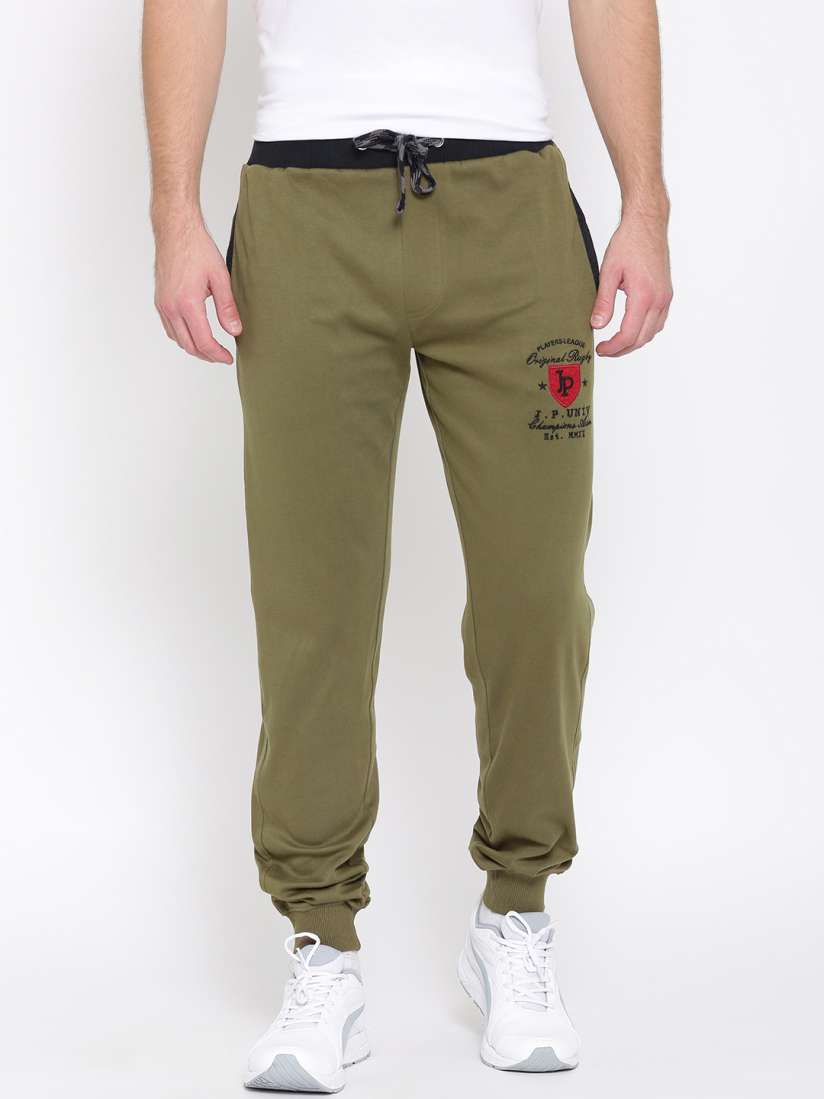 Buy John Players Olive Green Track Pants Track Pants for Men 1628220 Myntra