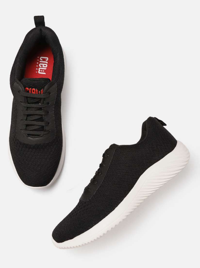 Buy Crew STREET Women Black Woven Design Sneakers Casual Shoes for Women 16284640 Myntra