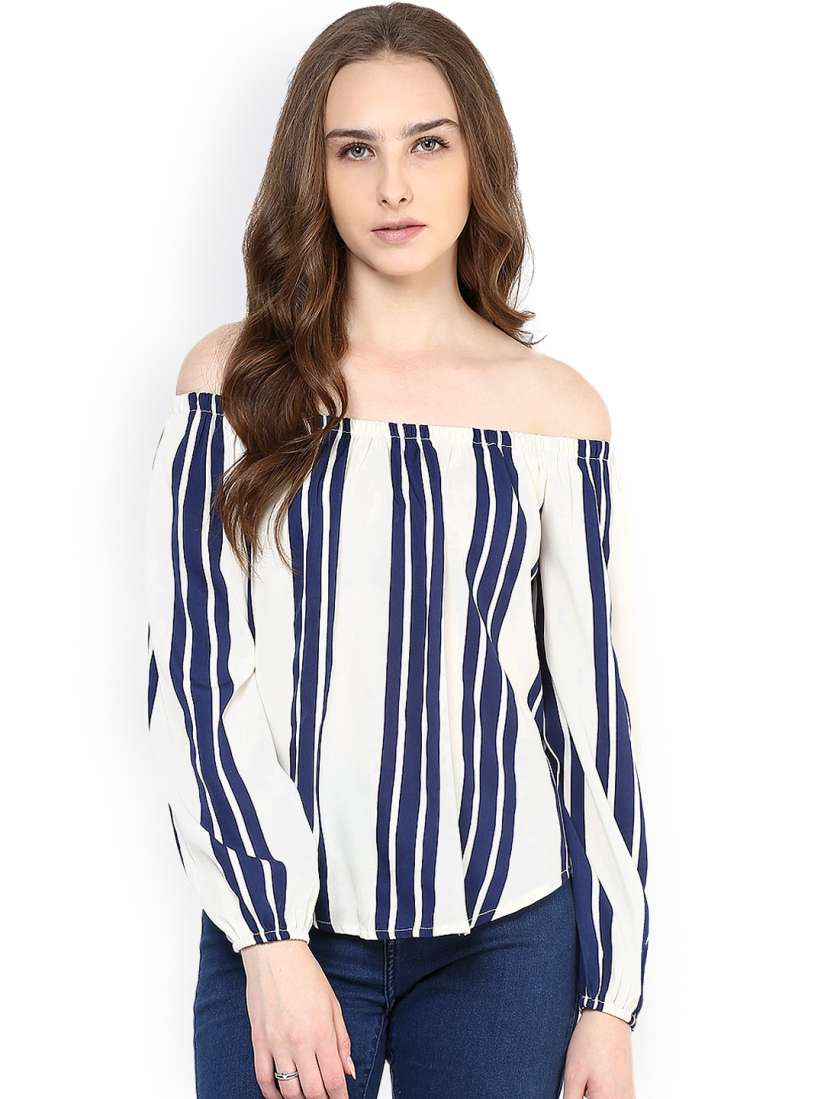 Off shoulder tops myntra best sale