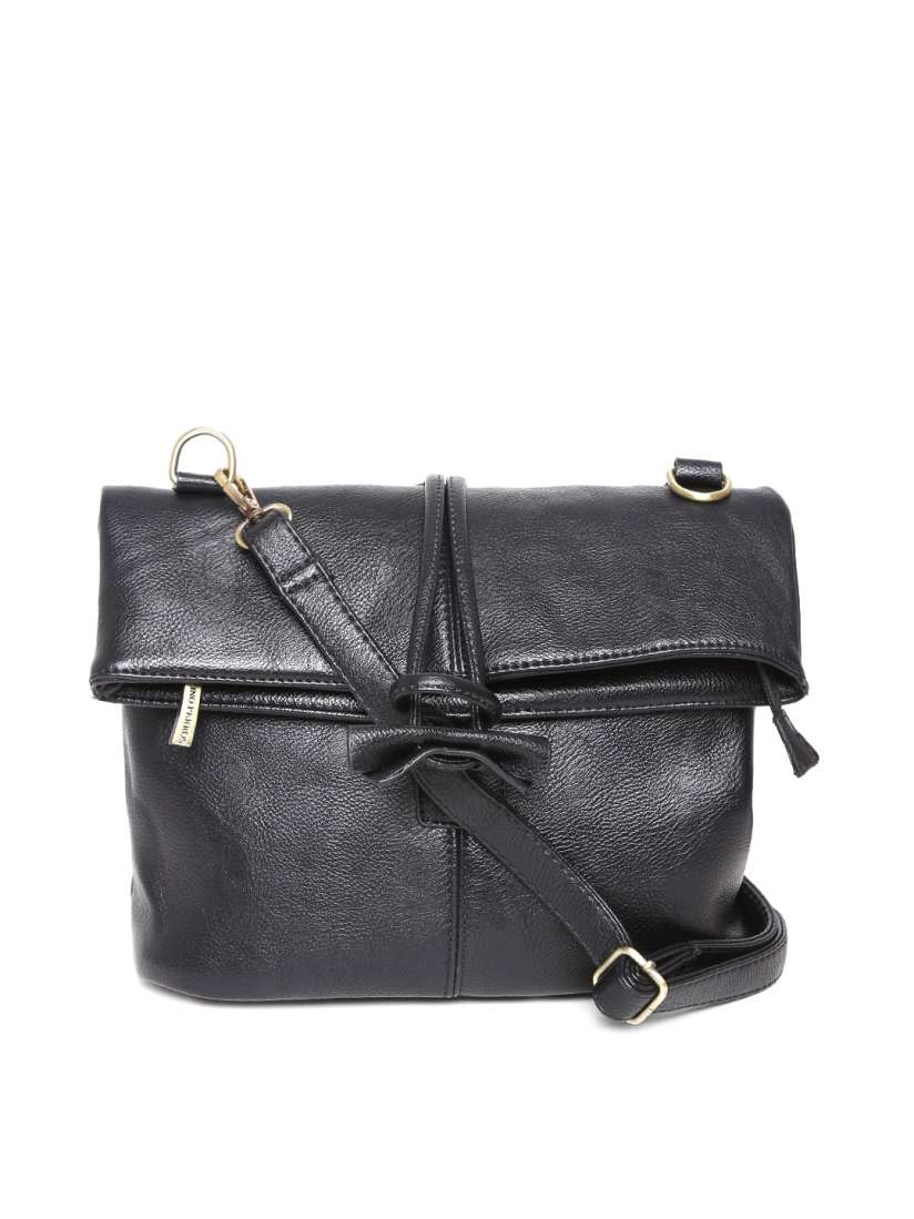 Buy Lisa Haydon For Lino Perros Black Foldable Sling Bag Handbags for Women 1628902 Myntra