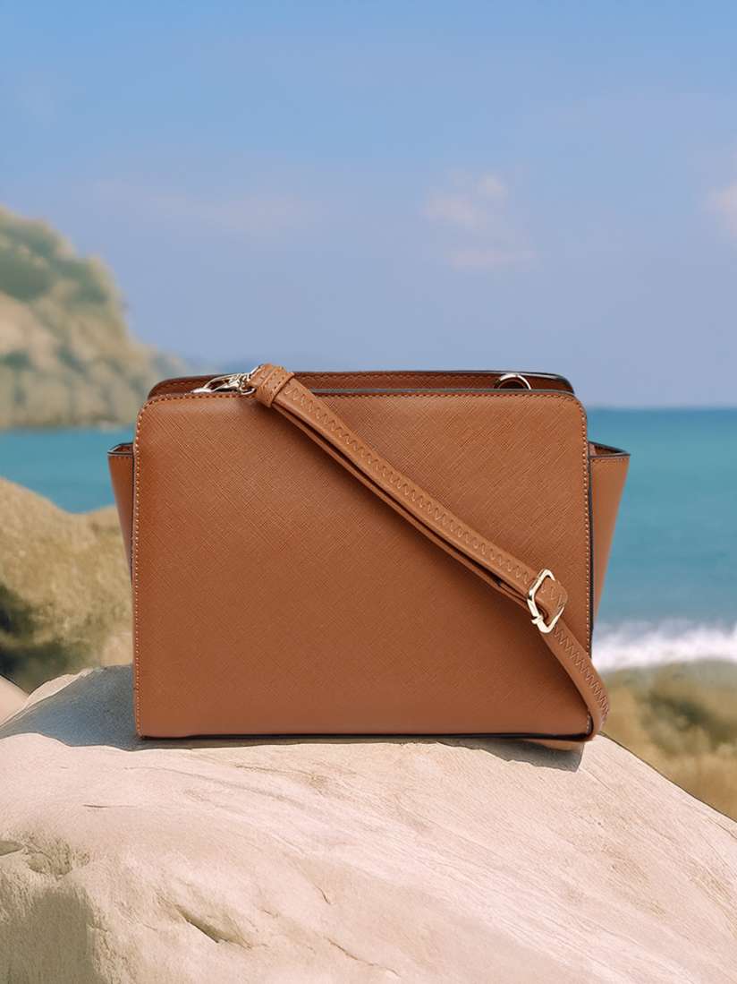 Buy Mast Harbour Brown Sling Bag Handbags for Women 1629744 Myntra