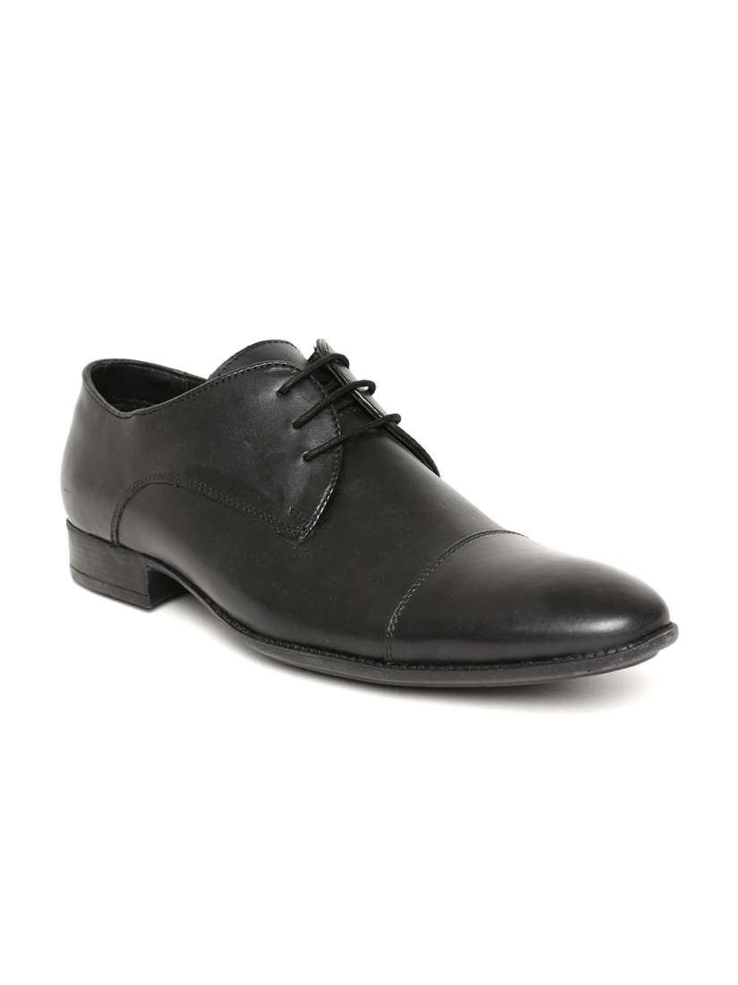 Buy Bata Men Black Leather Formal Shoes Formal Shoes for Men 1629823 Myntra