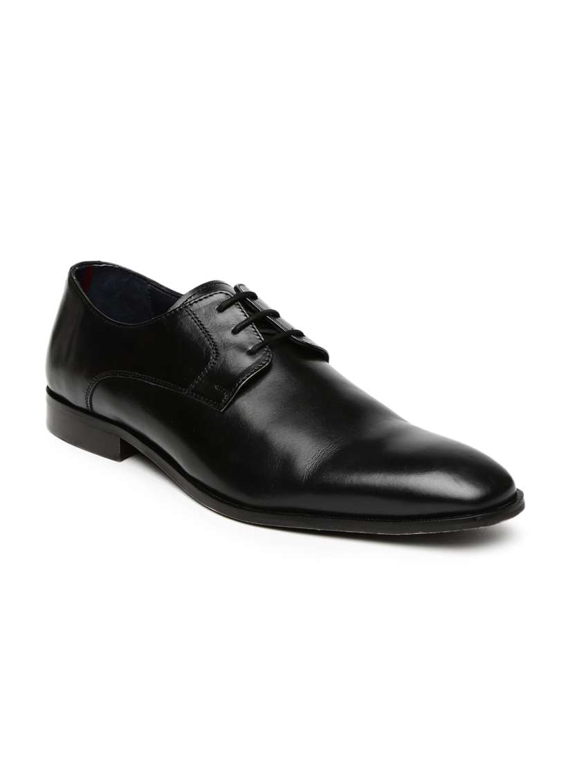 Buy Bata Men Black Square Toed Leather Albert Derby Shoes Formal Shoes for Men 1629824 Myntra