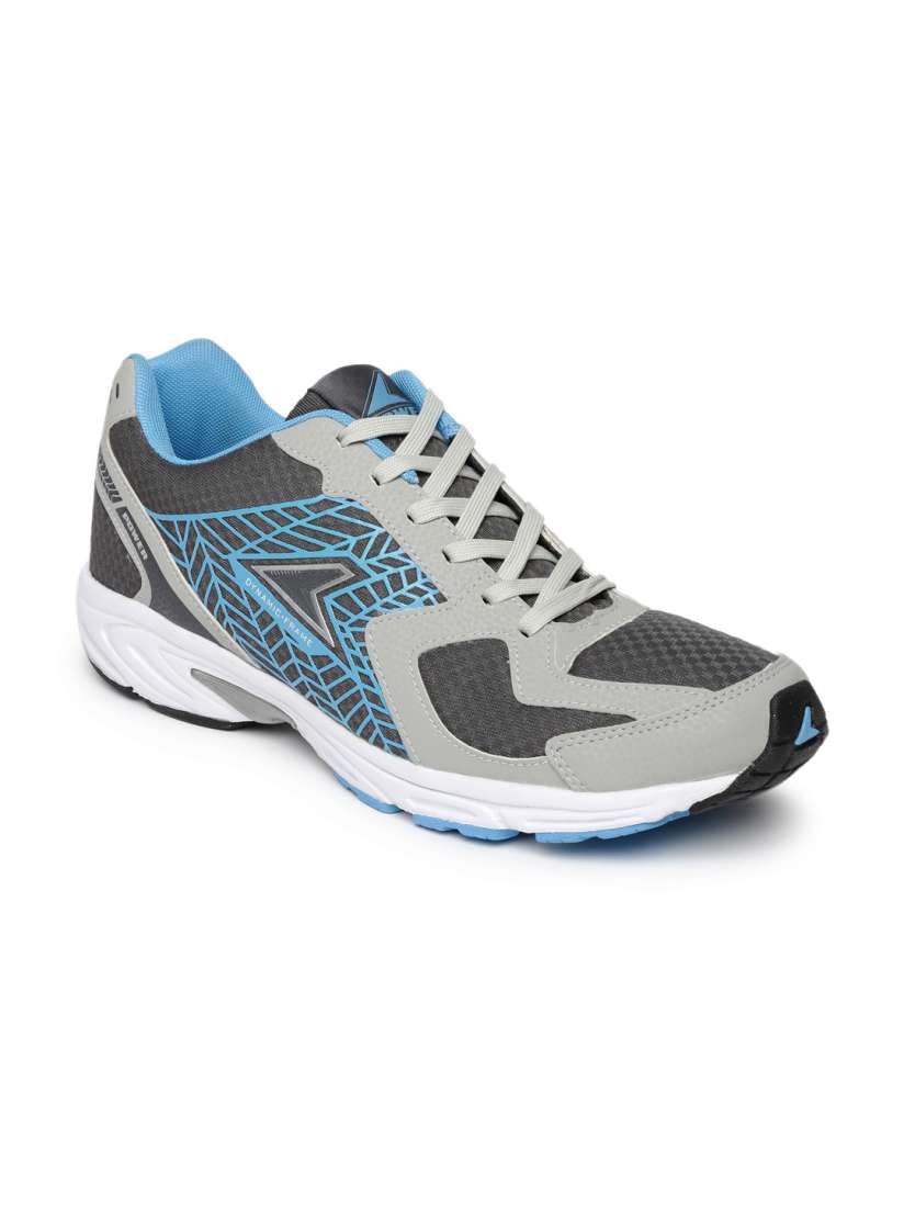 Buy Power Men Grey Blue Burton Running Shoes Sports Shoes for Men 1629870 Myntra